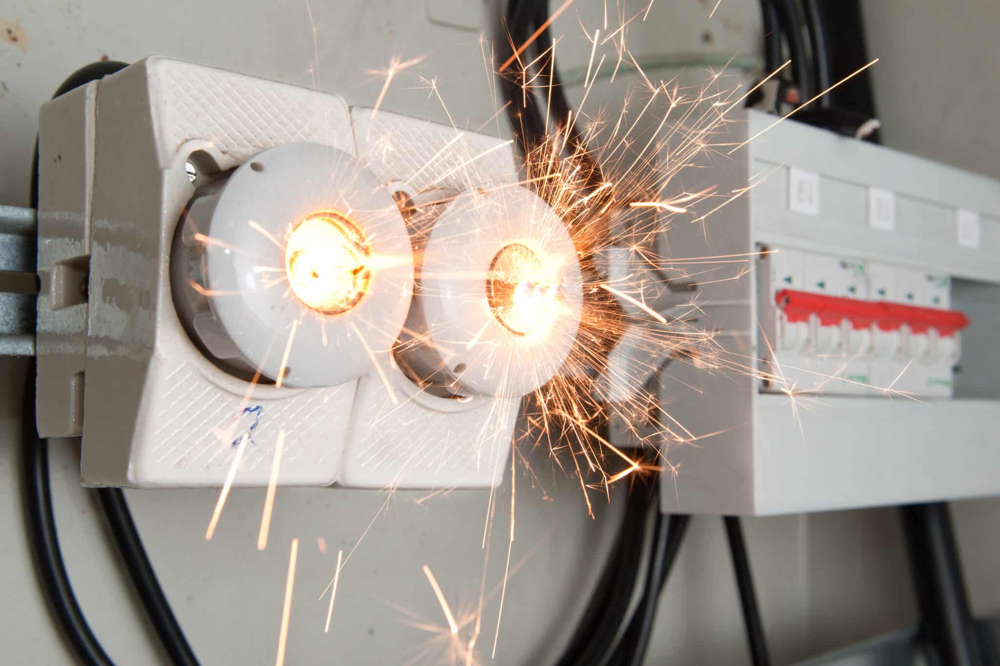 Overloaded electrical circuit causing fuse to break, Electrical Hazards