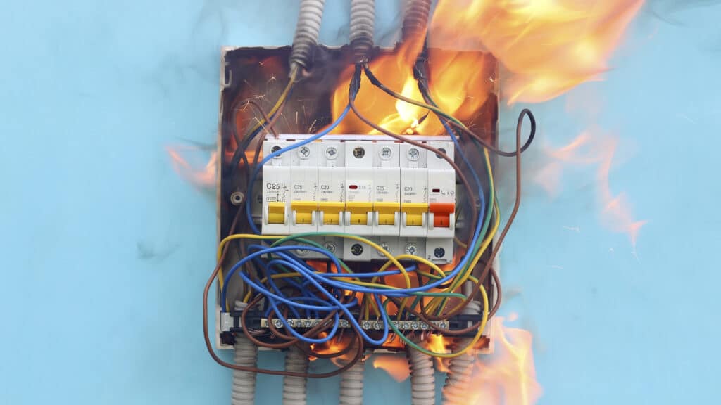 faulty circuit breaker