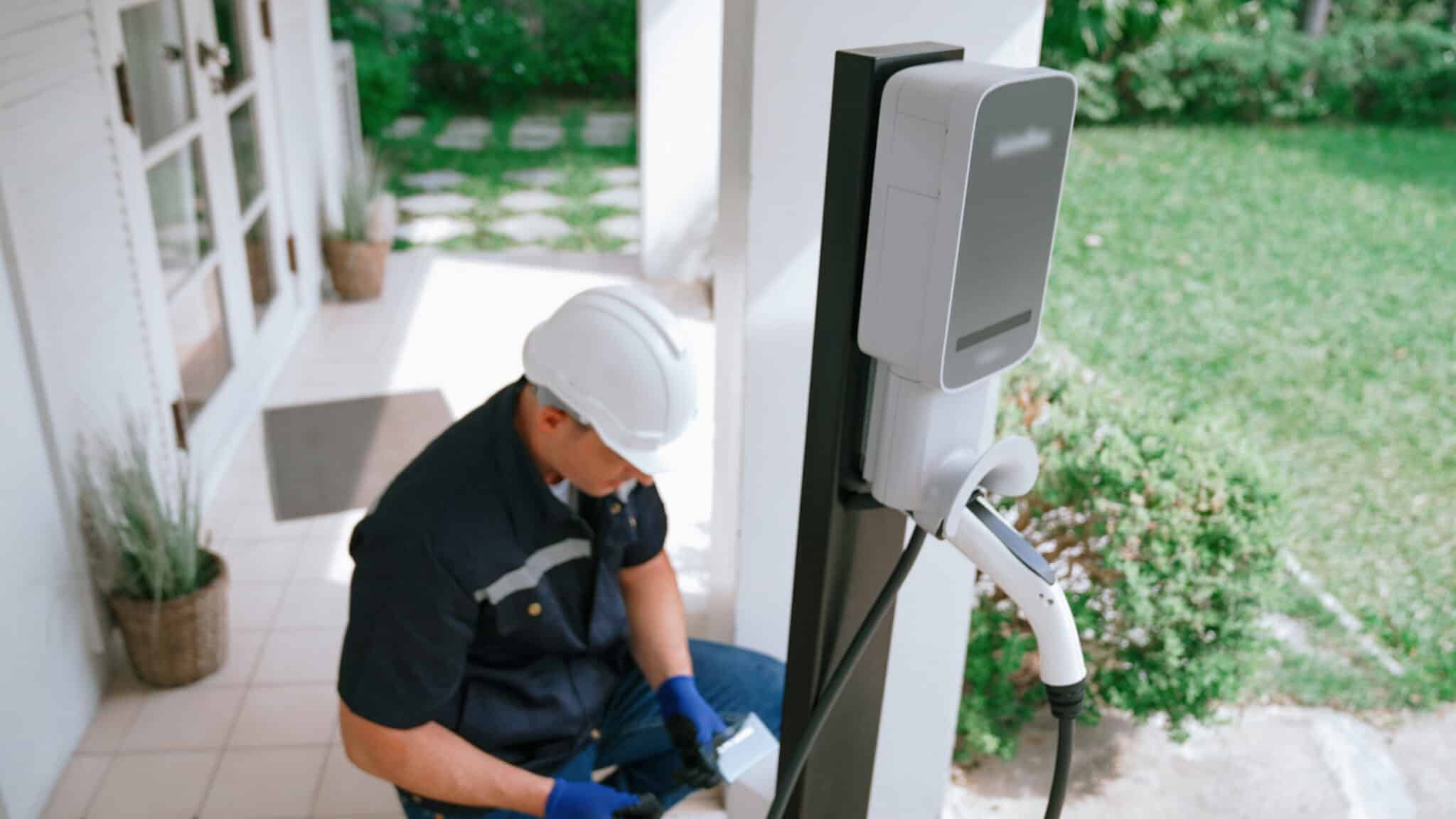 Electric Vehicle Charging Station.